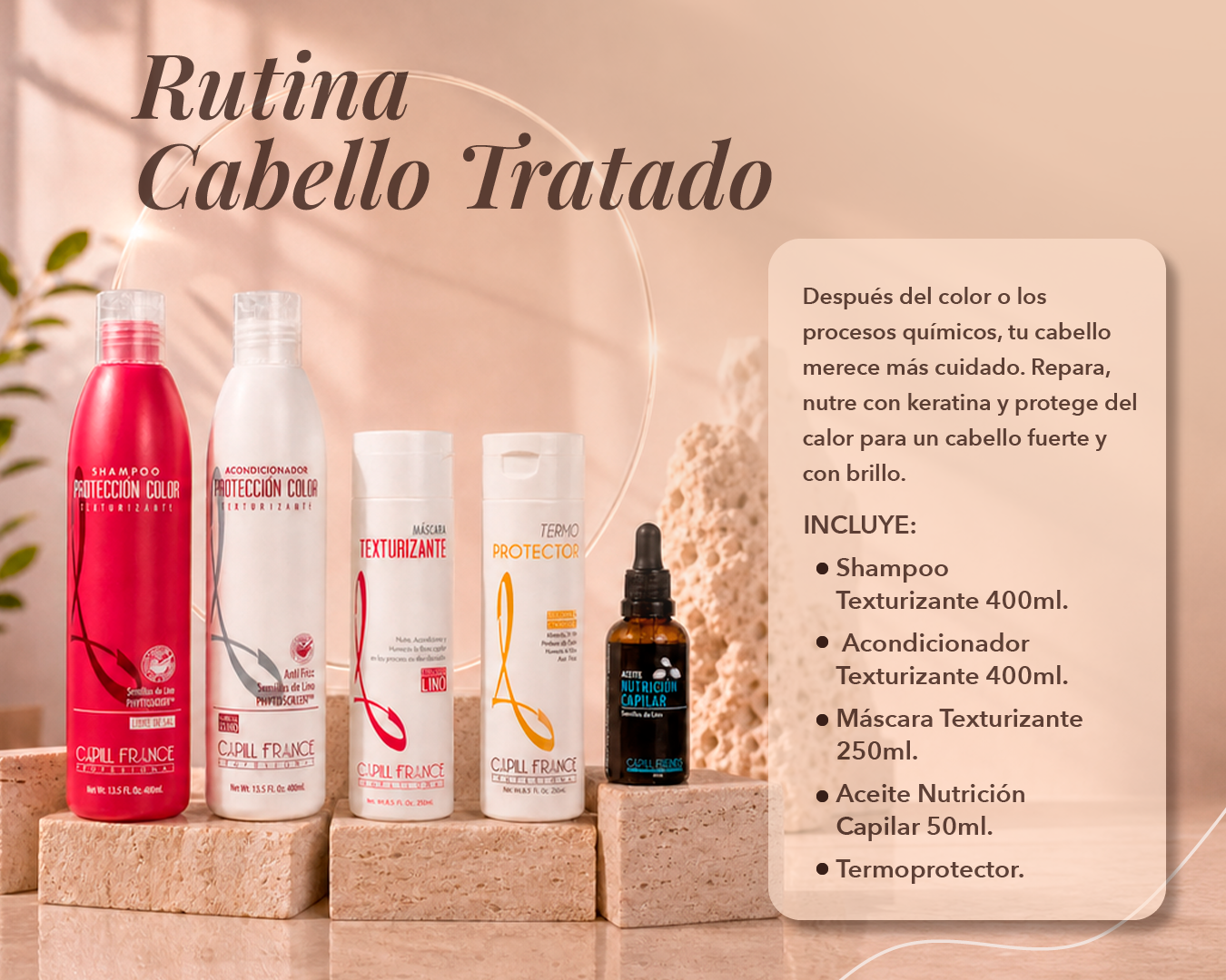 rutina cabello tratado